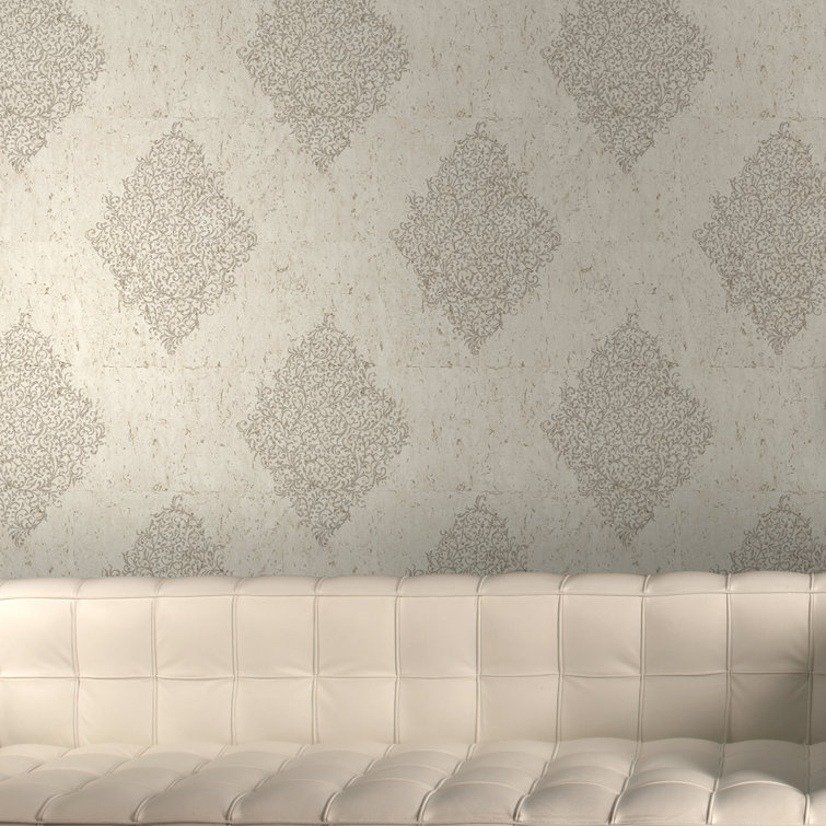 Graham & Brown Cork Damask Wallpaper & Reviews Wayfair
